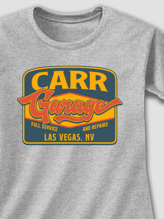 Retro Garage : Adult Ladies Fitted T-Shirt