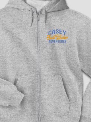Salt Water Adventures : Embroidered Zip Hoodies