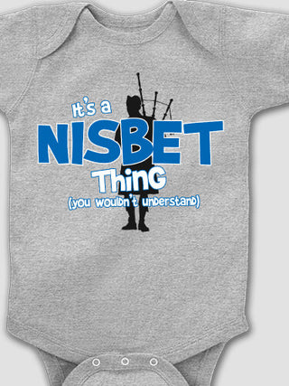 Scottish Thing : Printed Baby Bodysuits