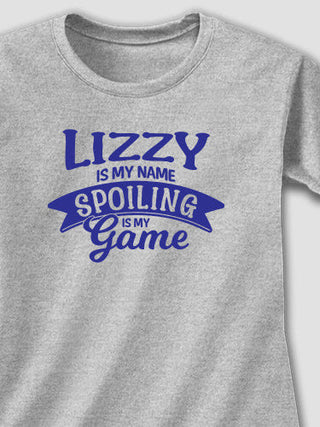 Spoiling Is My Game : Adult Ladies Fitted T-Shirt
