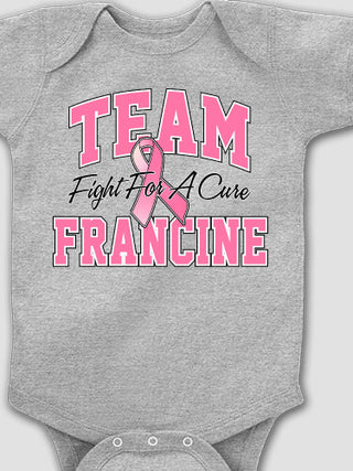 Team Pink : Printed Baby Bodysuits