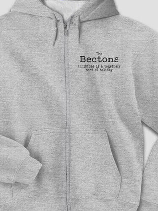 Togethery Holiday : Embroidered Zip Hoodies