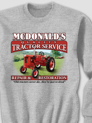 Tractor Service : Printed Sweatshirts