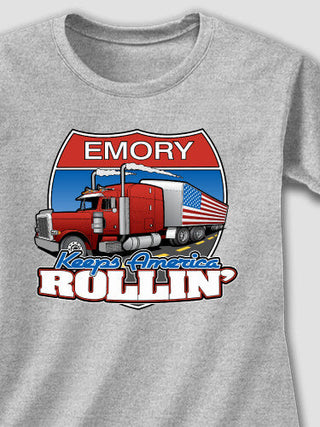Trucking : Adult Ladies Fitted T-Shirt