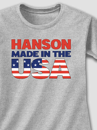 USA Family : Adult Ladies Fitted T-Shirt