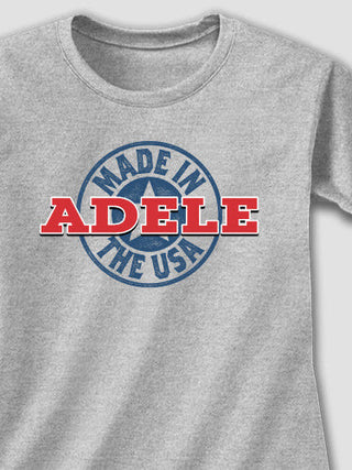 USA Stamp : Adult Ladies Fitted T-Shirt