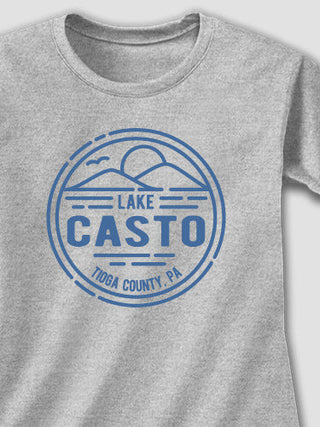 Vintage Lake : Adult Ladies Fitted T-Shirt