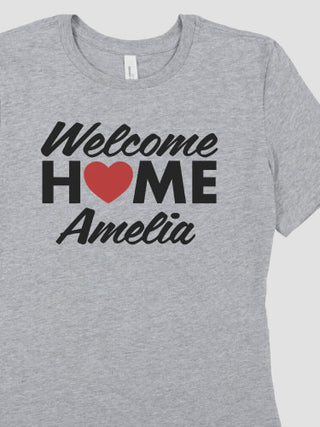 Welcome Home Heart : Premium Ladies T-Shirts