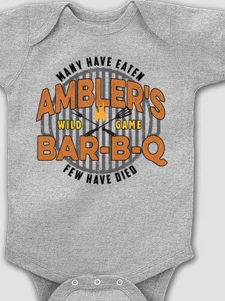Wild Game Few Have Died BBQ : Printed Baby Bodysuits