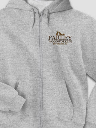 Woodworking : Embroidered Zip Hoodies