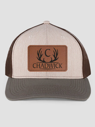 Antler Monogram : Structured Trucker Hats with Patch