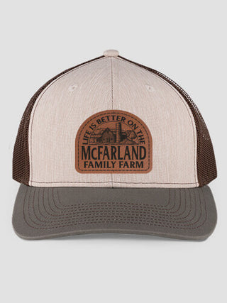 Life Is Better Farm : Structured Trucker Hats with Patch