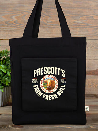 Farm Fresh Bull : Canvas Totes