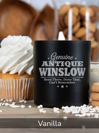 Genuine Antique : 11oz. Engraved Scented Candles
