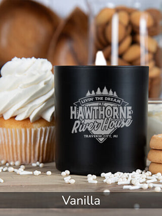Livin' The Dream River House : 11oz. Engraved Scented Candles