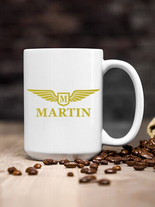 Aviation Monogram : Ceramic Coffee Mugs