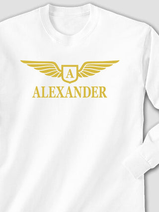 Aviation Monogram : Printed Long Sleeves