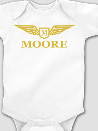 Aviation Monogram : Printed Baby Bodysuits