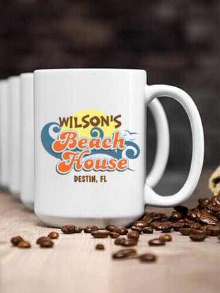 Beach House : Ceramic Coffee Mugs
