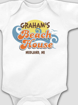 Beach House : Printed Baby Bodysuits