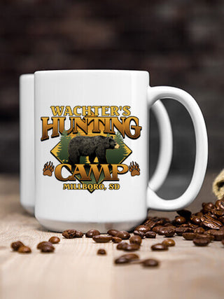Bear Hunting Camp : Ceramic Coffee Mugs