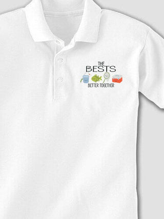 Better Together Fishing : Embroidered Polo Shirts