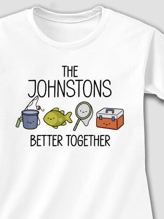 Better Together Fishing : Adult Ladies Fitted T-Shirt