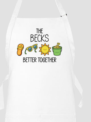 Better Together Vacation : Printed Aprons