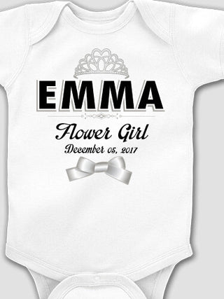 Bridal Party Girls : Printed Baby Bodysuits