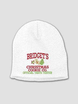 Christmas Cookie Tester : Embroidered Beanies