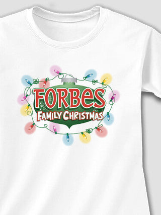 Christmas Lights : Adult Ladies Fitted T-Shirt