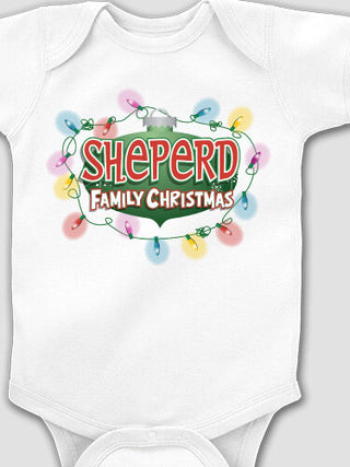 Christmas Lights : Printed Baby Bodysuits