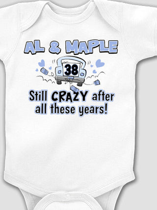 Crazy Anniversary : Printed Baby Bodysuits
