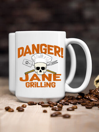 Danger Grilling : Ceramic Coffee Mugs