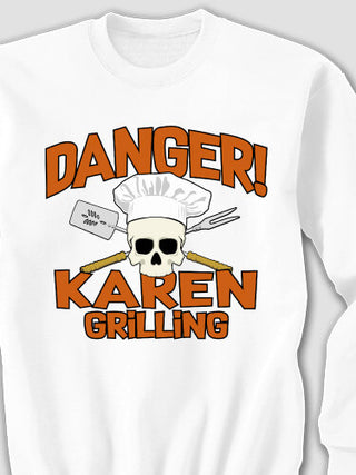 Danger Grilling : Printed Sweatshirts