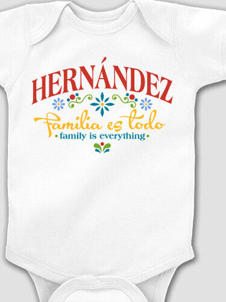 Familia es Todo : Printed Baby Bodysuits