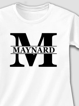 Family Monogram : Adult Ladies Fitted T-Shirt