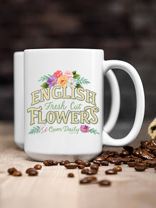 Fresh Cut Flowers : Ceramic Coffee Mugs