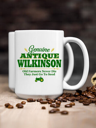 Genuine Antique Farmer : Ceramic Coffee Mugs