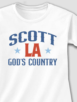 God's Country : Adult Ladies Fitted T-Shirt