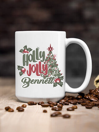 Holly Jolly : Ceramic Coffee Mugs