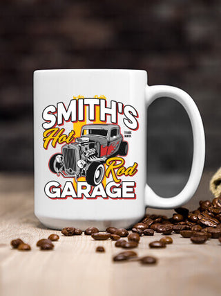 Hot Rod Garage : Ceramic Coffee Mugs