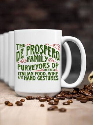 Italian Hand Gestures : Ceramic Coffee Mugs