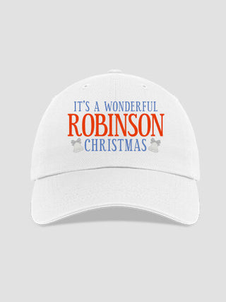 It's A Wonderful Christmas : Embroidered Baseball Hats