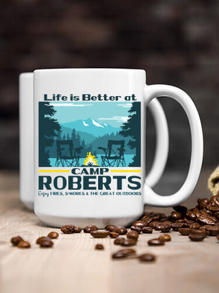 Life Is Better : Ceramic Coffee Mugs