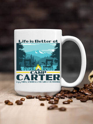 Life Is Better : Ceramic Coffee Mugs