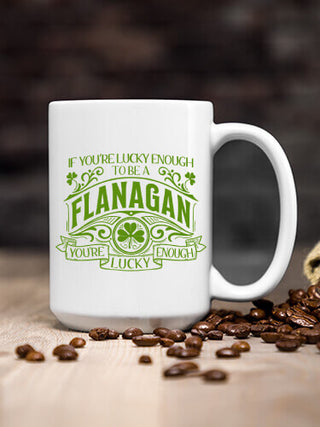 Lucky Enough : Ceramic Coffee Mugs