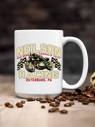 Motorcycle Racing : Ceramic Coffee Mugs