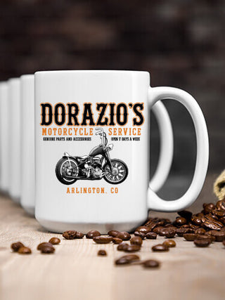 Motorcycle Service : Ceramic Coffee Mugs
