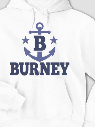 Nautical Monogram : Printed Hoodies